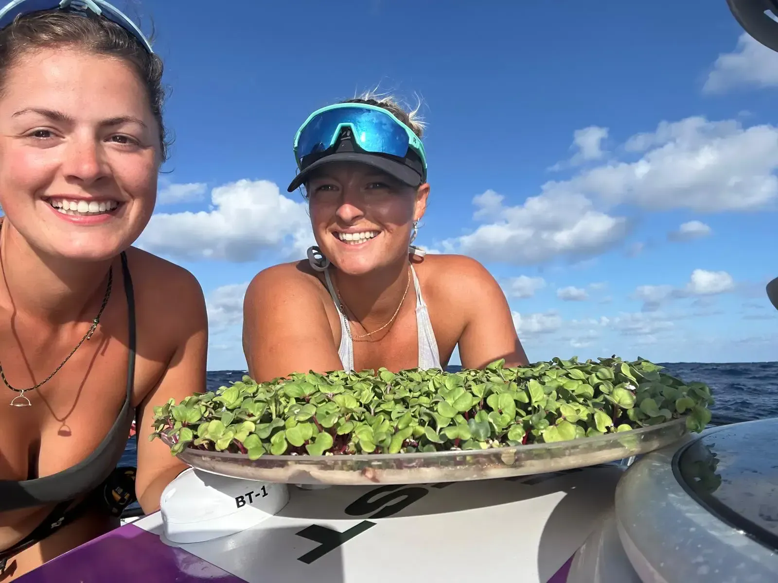 Jess Rowe and Miriam Payne rowing 7,000 miles across the Pacific Ocean
